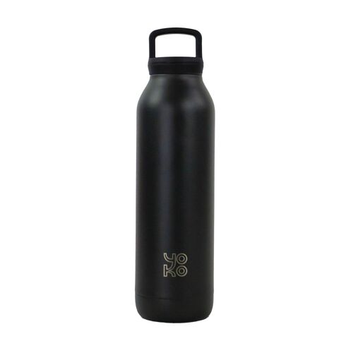 Bouteille 500 ml isotherme avec infuseur noire