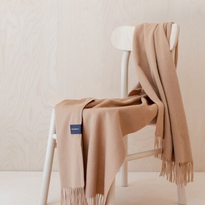 Cashmere Small Blanket in Camel