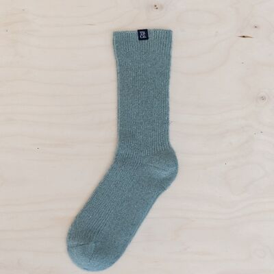 Cashmere & Merino Socks in Sage         ( Small (UK 4-7)