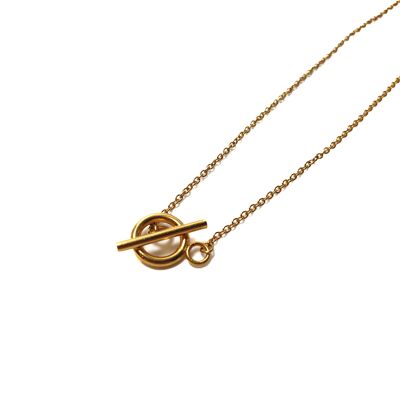 Isia necklace in gold stainless steel
