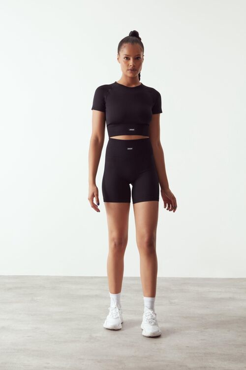 Seamless shorts in Black