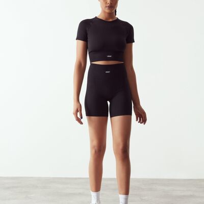 Seamless shorts in Black
