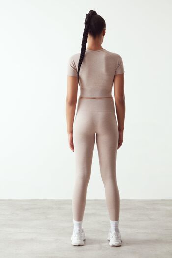 Legging long sans couture nude 3