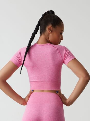 Crop Top Sans Couture Rose 2