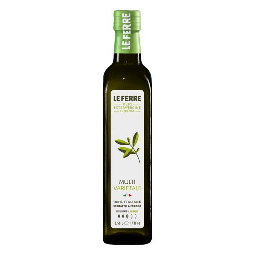 Olio Extravergine d'Oliva MULTIVARIETALE - tappo vite 0,50 L