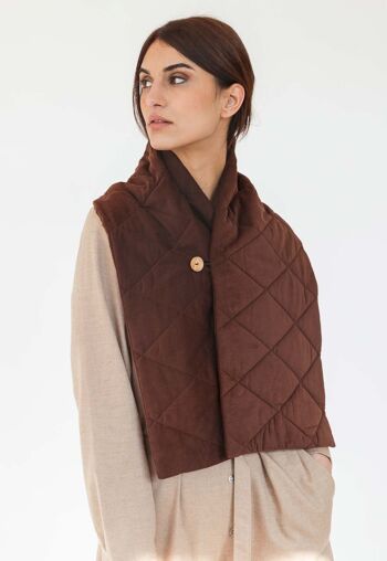 FW2223 SA01 Foulard Santi Rombhus Choco 6