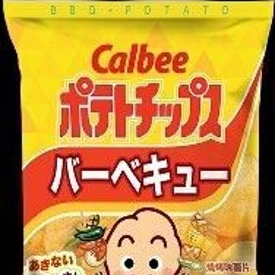Calbee Potato Chips-BBQ
卡樂B燒烤味薯片