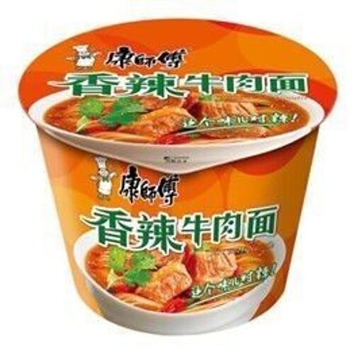 Kang Shi Fu Bowl Instant Noodles-Hot & Spicy Beef
康師傅碗裝香辣牛肉麵