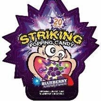 Striking Blueberry Flavour Popping Candy
索勁藍莓味爆炸糖