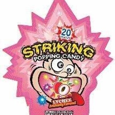 Striking Lychee Flavour Popping Candy
索勁荔枝味爆炸糖