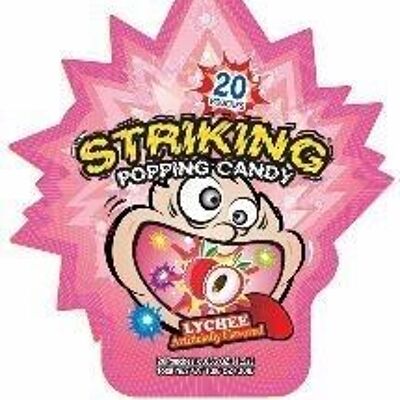 Striking Lychee Flavour Popping Candy
索勁荔枝味爆炸糖