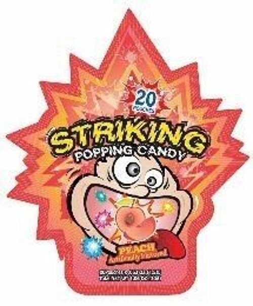Striking Peach Flavour Popping Candy
索勁桃味爆炸糖