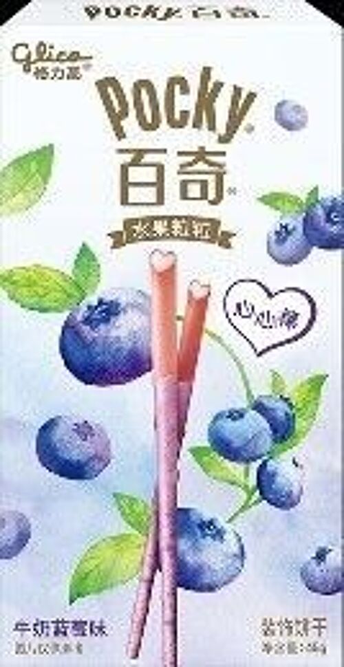 Glico Fruity Pocky-Milk & Blueberry
格力高粒粒百奇-牛奶藍莓味