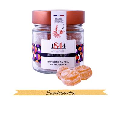 Caramelos con Miel IGP de Provenza - tarro de cristal 160g