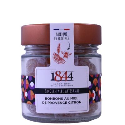 Caramelos de Miel IGP de Provence - Tarro Cristal Limón 160g