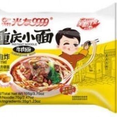Guang You Chongqing Instant Noodle-Beef Flavour
光友9999重慶小麵-牛肉味麵