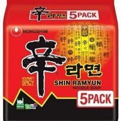 Nongshim Multi Shin Ramyun Noodle
農心5連包辛拉麵