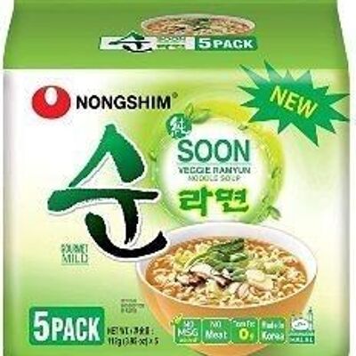 Nongshim Multi Soon Veggie Ramyun
農心5連包蔬菜拉麵