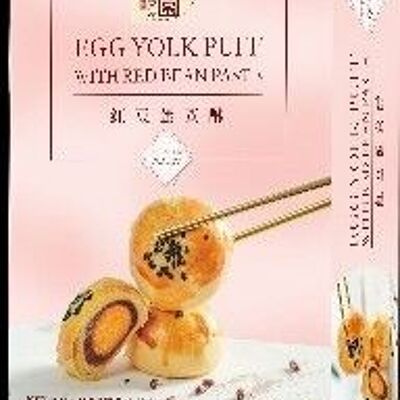 Cai Zhen Yuan Egg Yolk Puff-Red Bean
采珍園紅豆味蛋黃酥