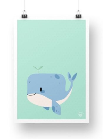 Affiche Baleine - Aqua