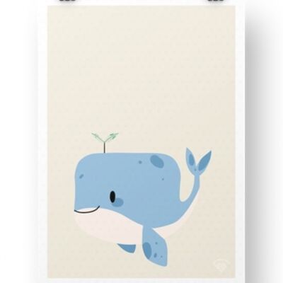 Affiche Baleine - Sable