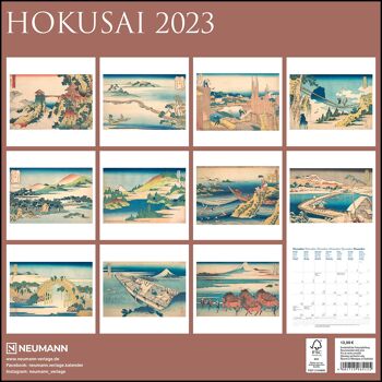 Calendrier 2023 Art Japonais Hokusai 3