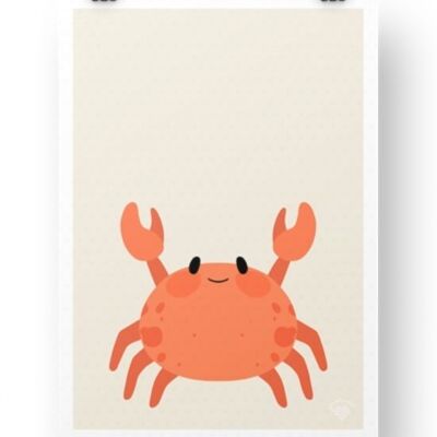 Affiche Crabe - Sable