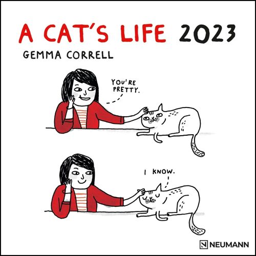 Calendrier 2023 BD humour chat - a cat's life