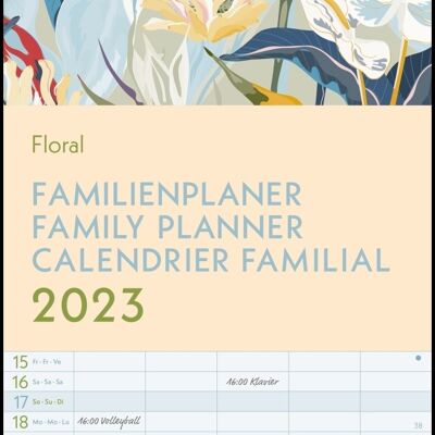 Calendario familiar 2023 Floral Eco-responsable