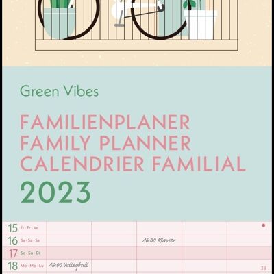 Family calendar 2023 Eco-responsible Nature