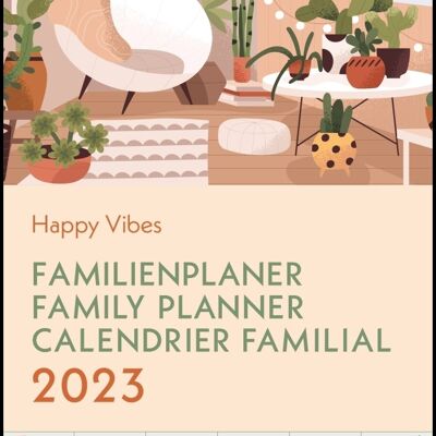 Calendrier familial 2023 Eco-responsable Good Vibes