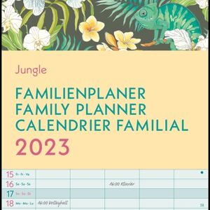 Calendrier familial 2023 Eco-responsable Jungle