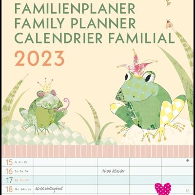 Calendario familiare 2023 Eco-responsabile Chat Turnowski