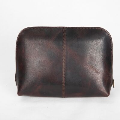 TOILETERY PURSE BROWN