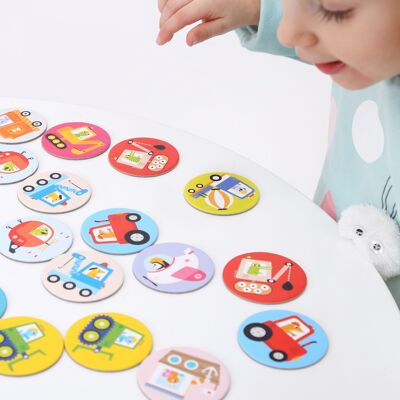 On-the-Go Memory Game Vehicles 2+