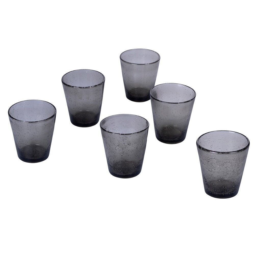 Cancun Wasserglas in Rauchgrau