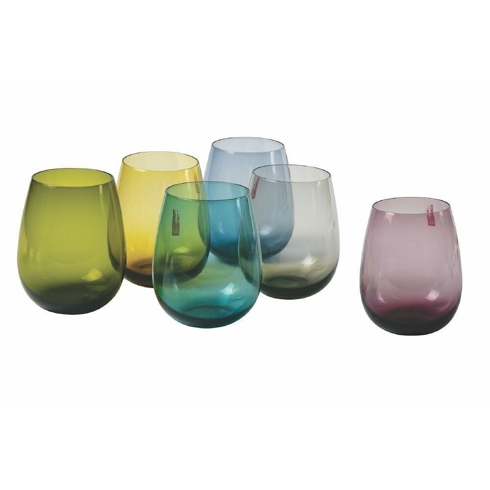 6er Set Wassergläser Happy Hour 6ass.