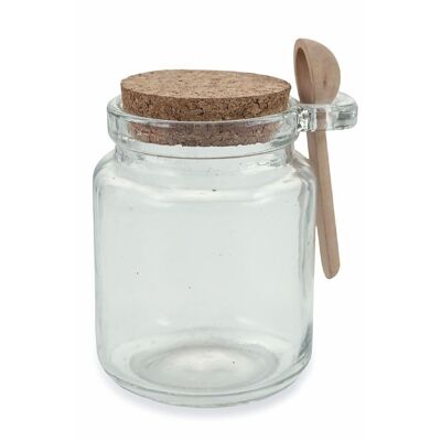 Spice jar with spoon