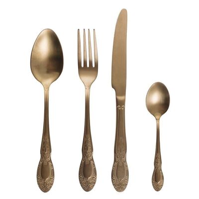 24 copper Wonderland cutlery set