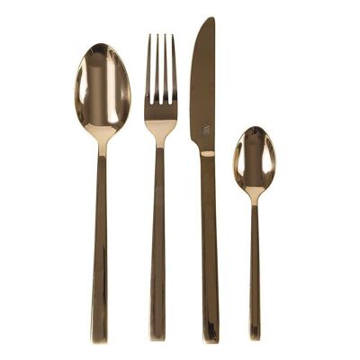 Copper Lexington 24 cutlery set