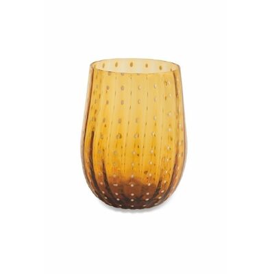 Amber Shiraz water glass