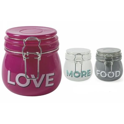 Pot hermétique Love More Food 500ml 3ass.