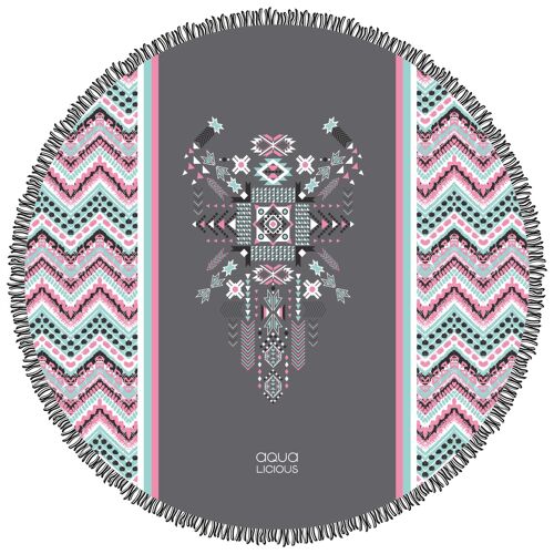 Roundie Towel Aztec Pink