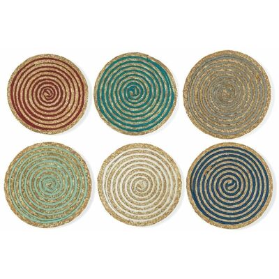 Set de table rond Spiral Mare 6ass.