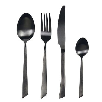 24 cutlery set Cut black