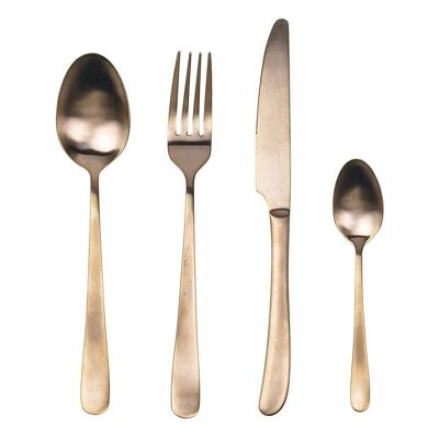 24 Copper Round cutlery set