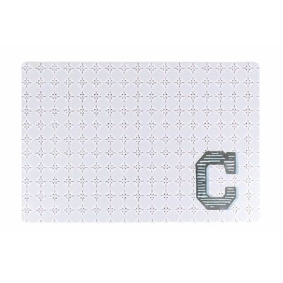 Mantel individual de la letra C del monograma