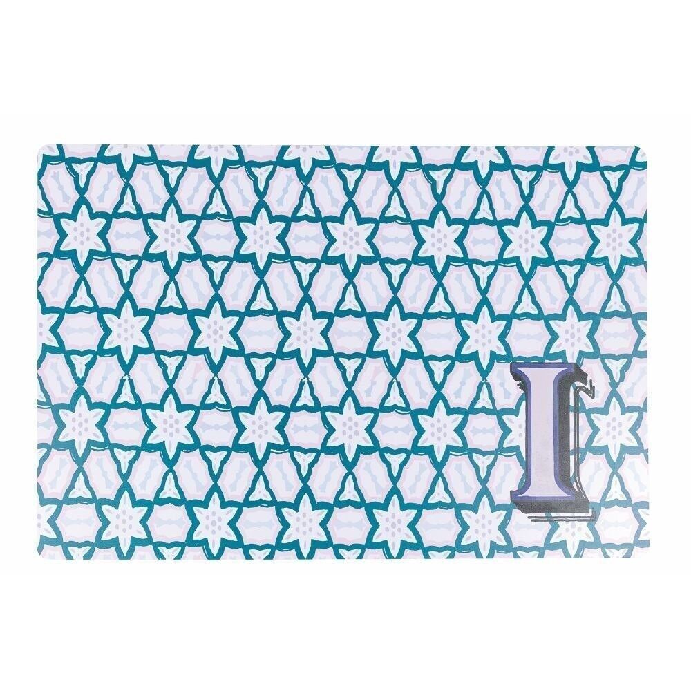 Tischset des Monogrammbuchstaben I