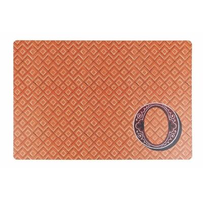 Monogram letter O placemat