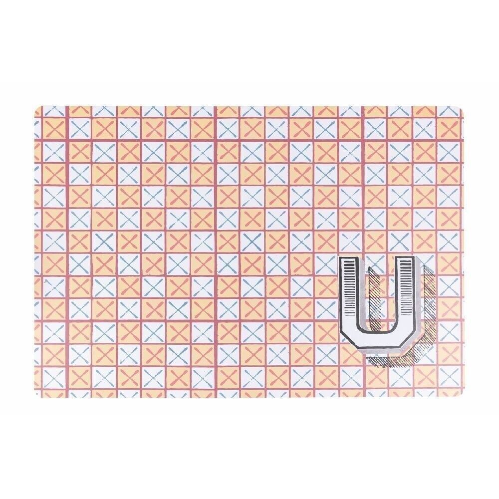 Monogrammbuchstabe U Tischset